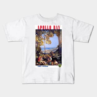 Vintage Travel Poster Apollo Bay Australia Kids T-Shirt